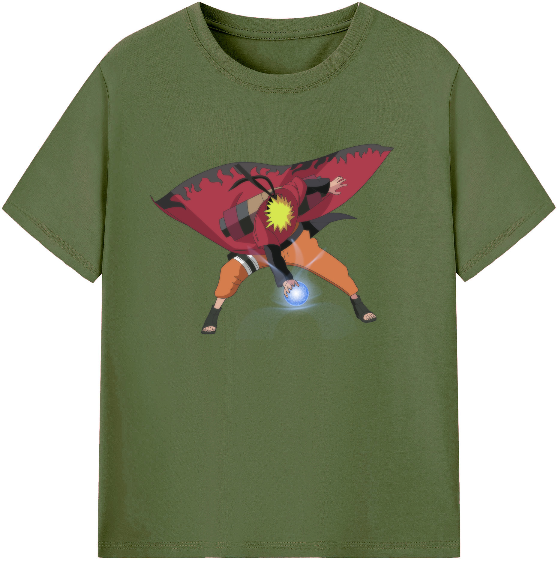 （画像用） NARUTO -ナルト- うずまき ナルト Uzumaki Naruto 綿100％半袖Tシャツ（フロントプリント）